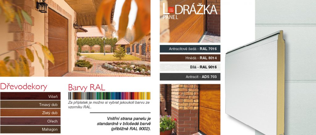 Sekčná garážová brána - DRÁŽKA