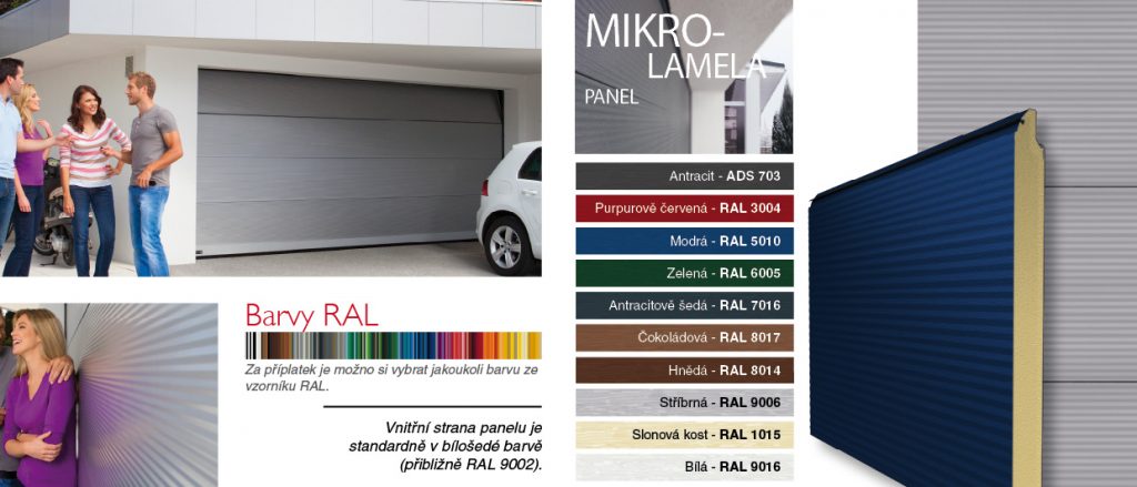 Sekčná garážová brána - MIKROLAMELA