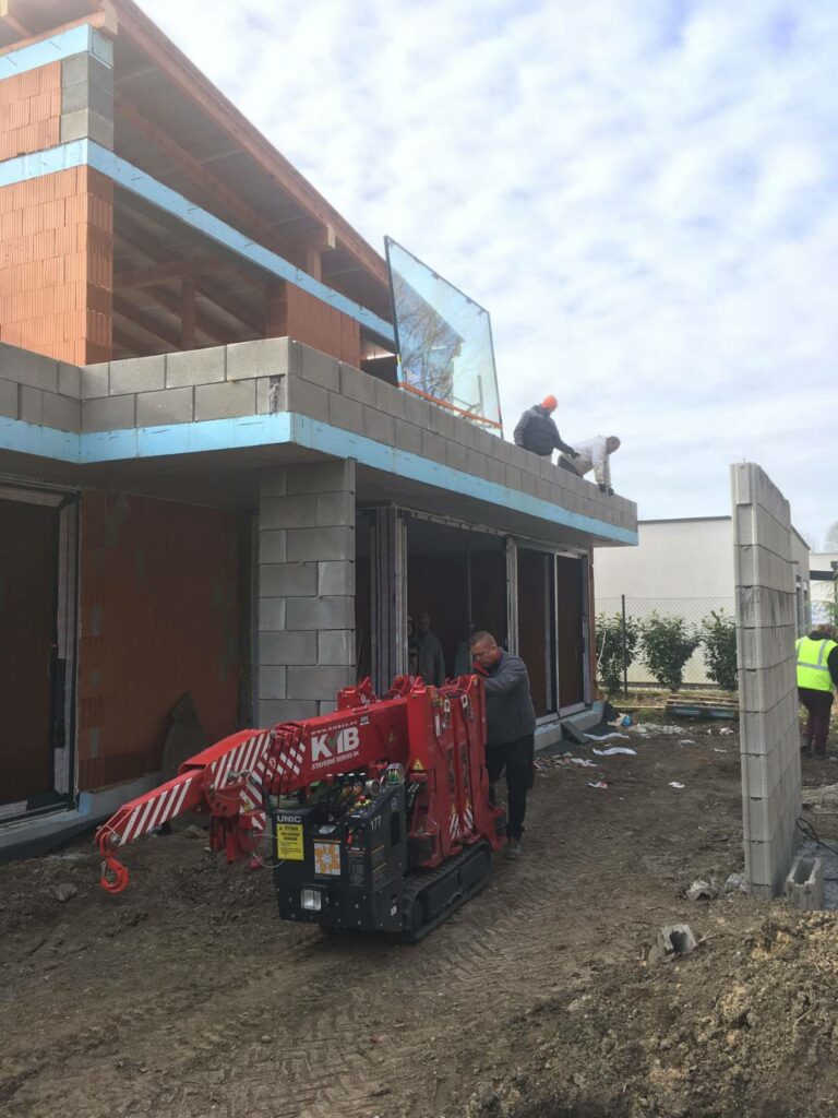 Príprava na zasklievanie nadrozmerných okien